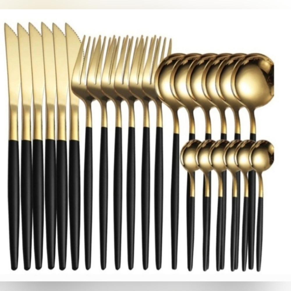 24pcs Stainless Steel Cutlery Set